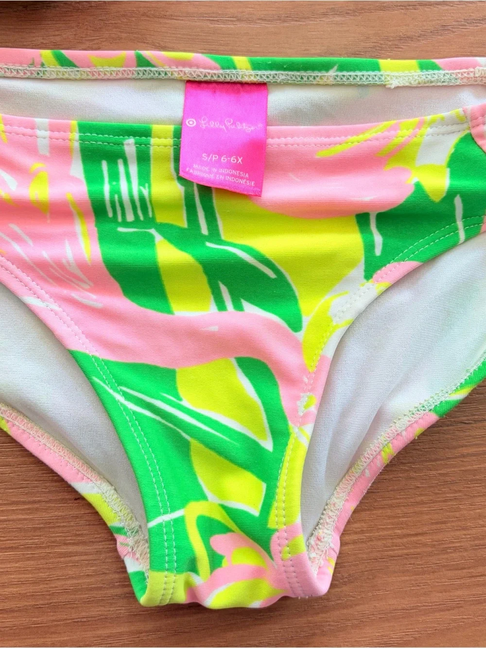 Lilly Pulitzer Target Girls' Pink & Green Ruffle Two-Piece Bikini Swim Set